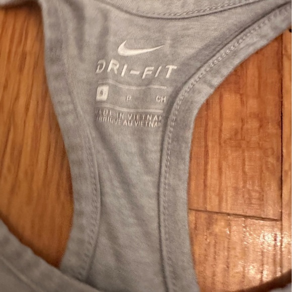 Nike Womens Shirt S : Small Gray Tank Top Sleeveless Dri-Fit Swoosh Logo(c3 - Picture 10 of 10